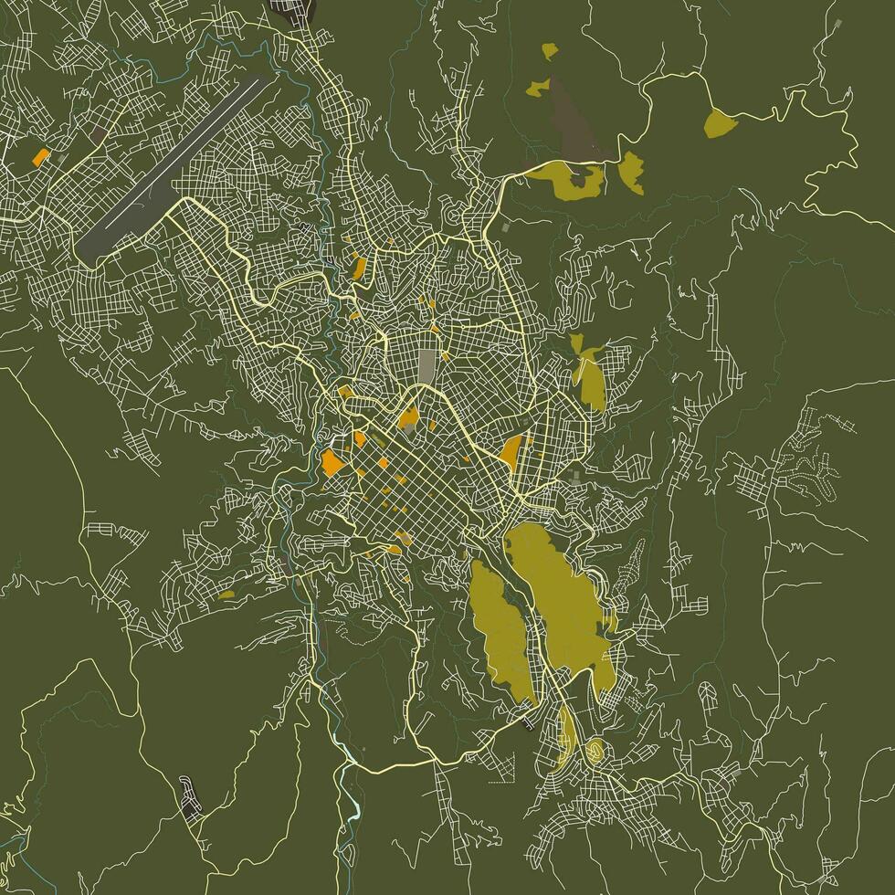 Vector Map of Sucre, Bolivia