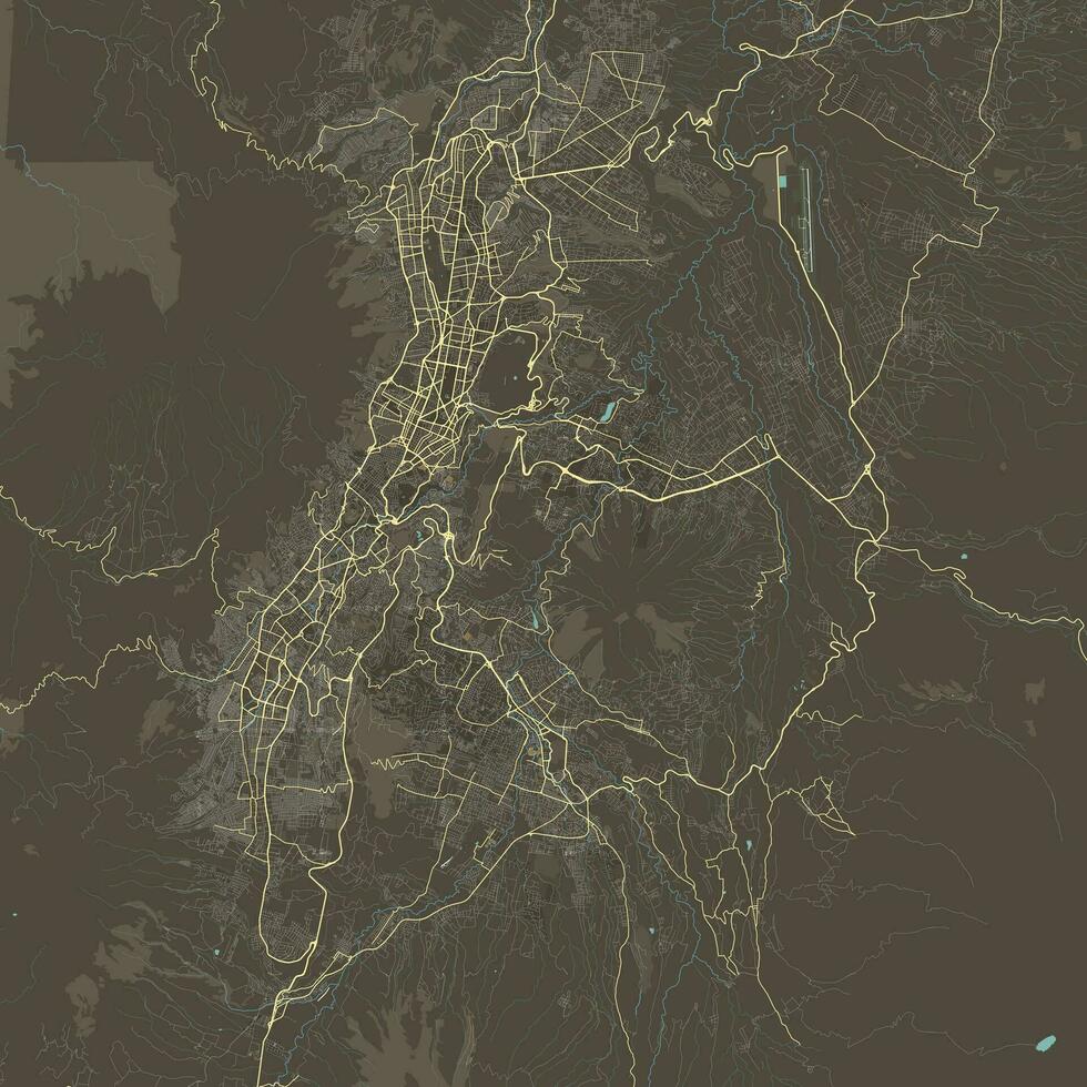 vector mapa de quito, Ecuador