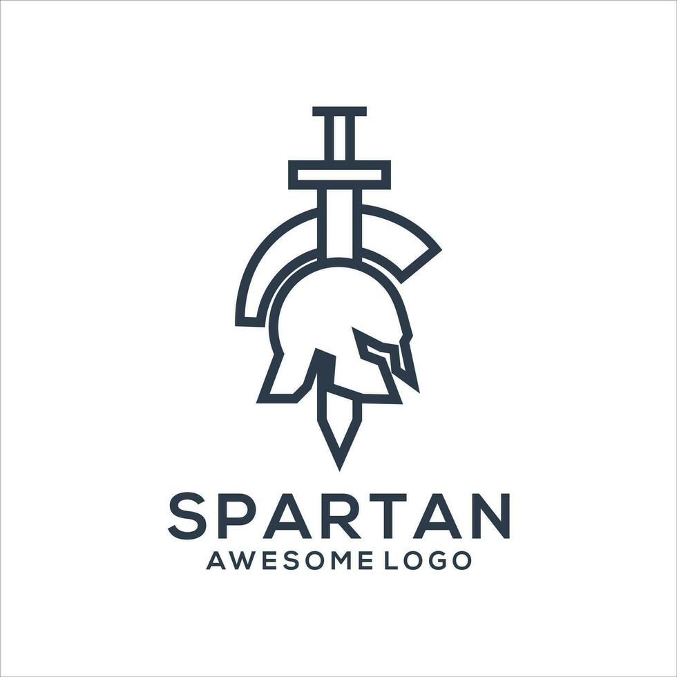 Spartan icon Silhouette vector