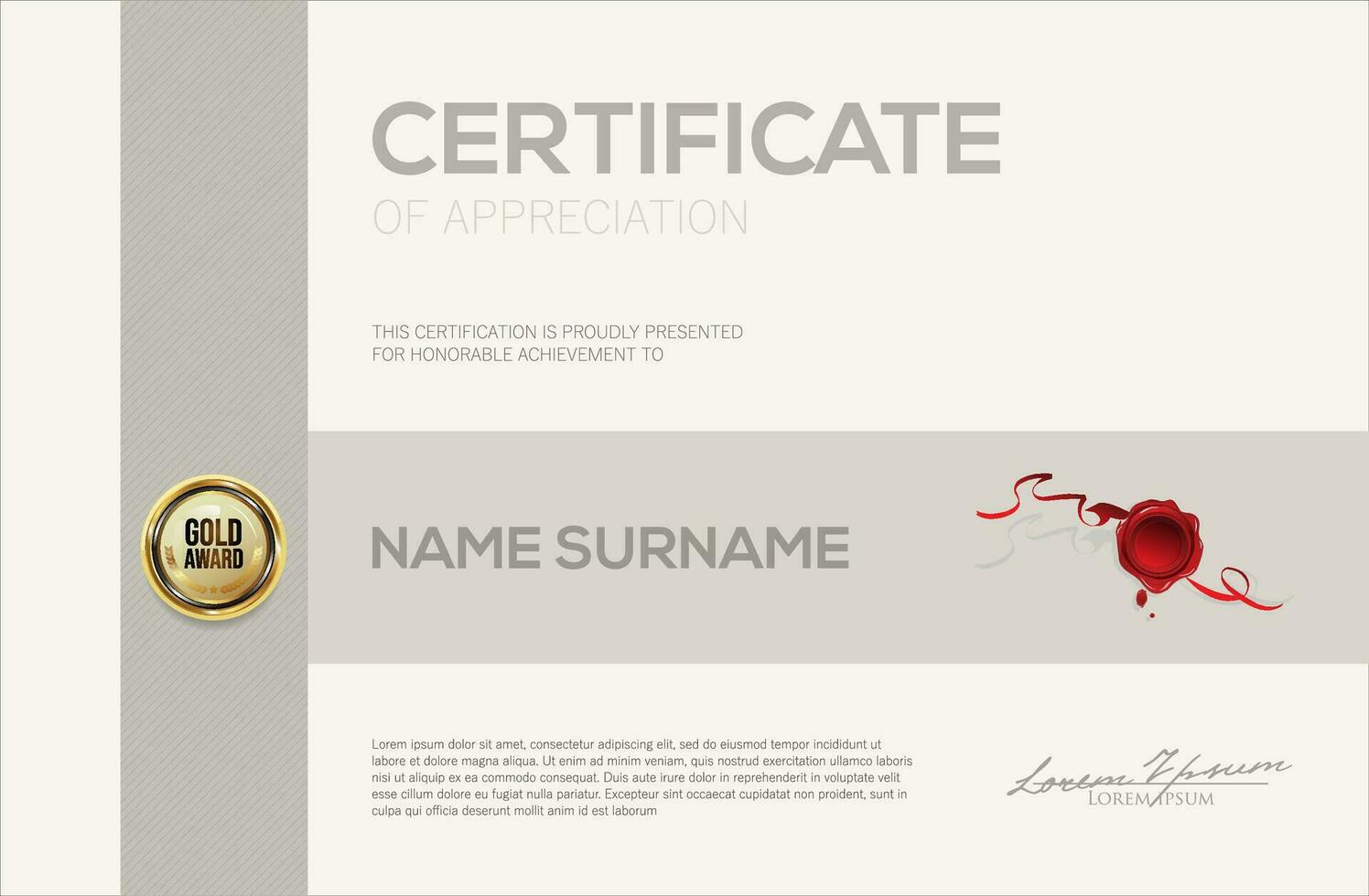 Certificate or diploma retro design template vector illustration