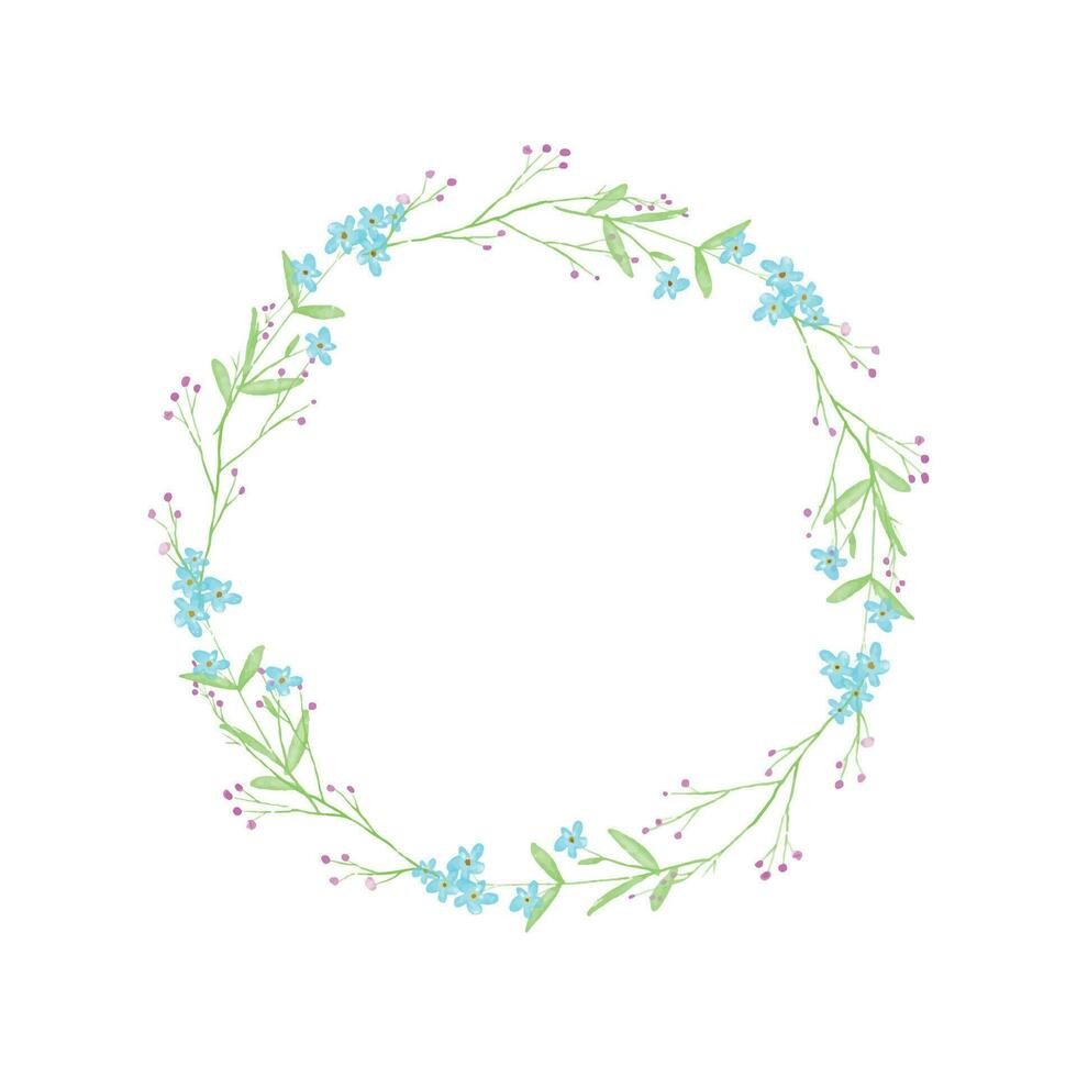 frame with flower decoration floral decorative elements vector