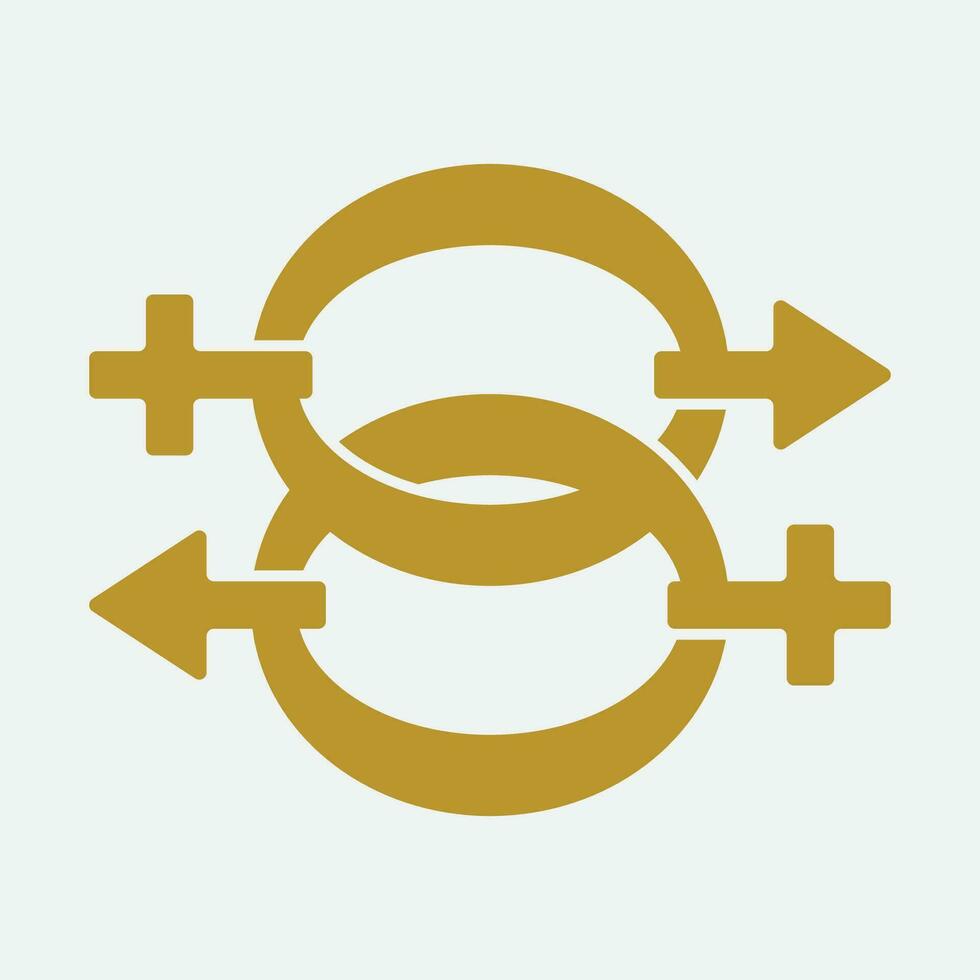 male and female gender logos vector