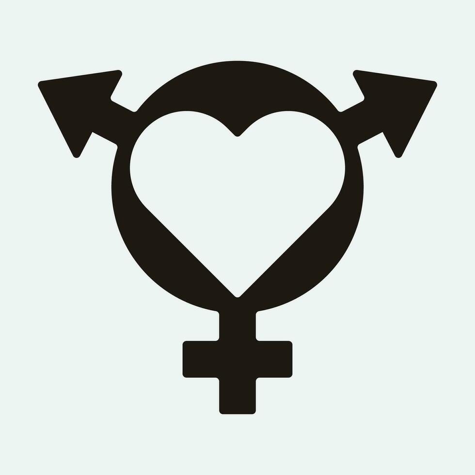 male and female gender logos vector