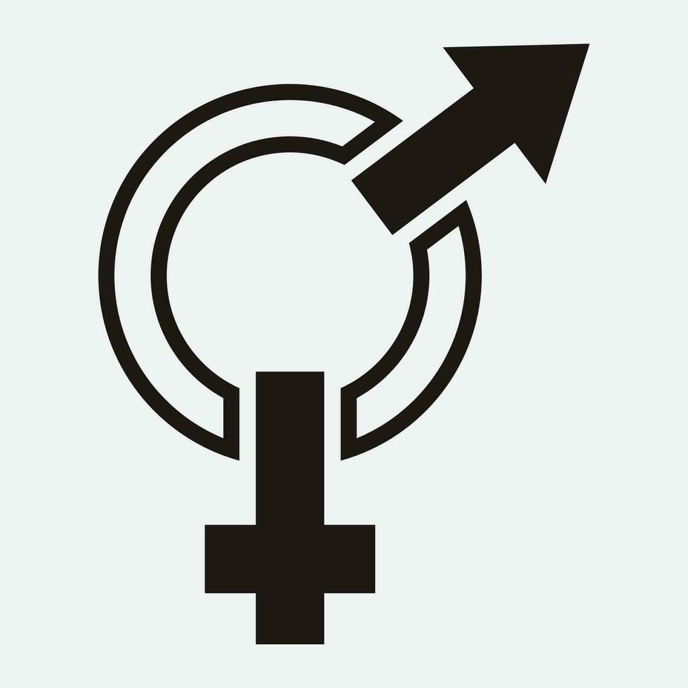 male and female gender logos vector