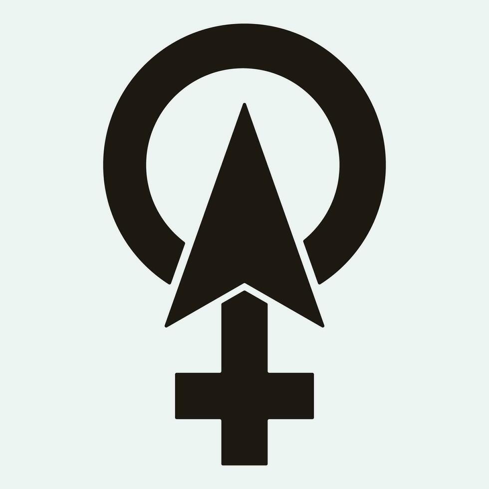 male and female gender logos vector