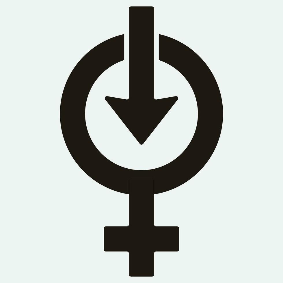 male and female gender logos vector