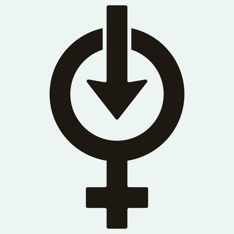 male and female gender logos vector