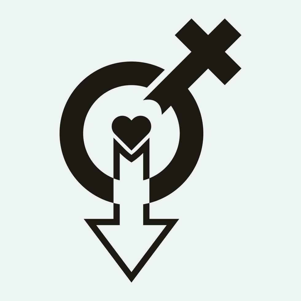 male and female gender logos vector