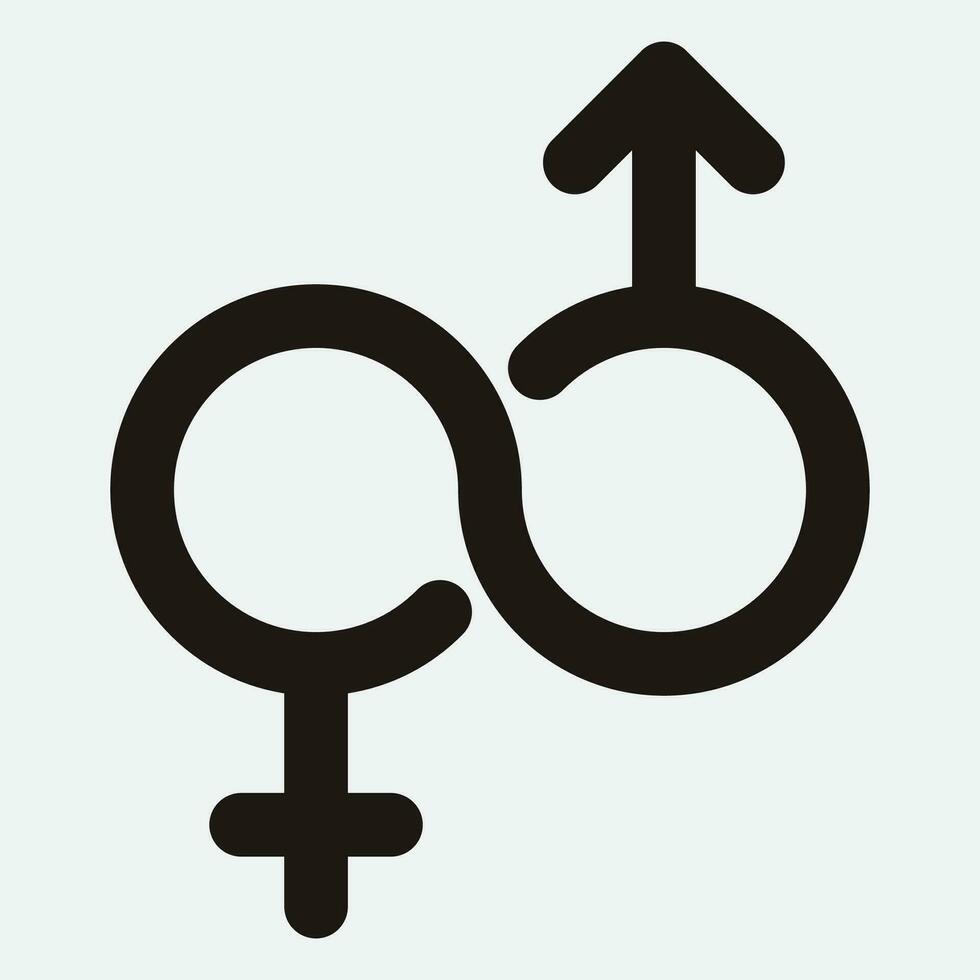 male and female gender logos vector