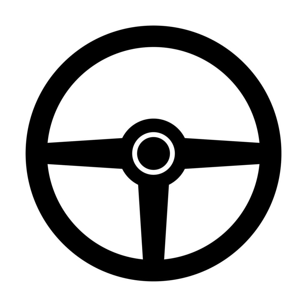 Streering wheel drive icon vector. For your web site design, logo, app, UI. Vector illustration