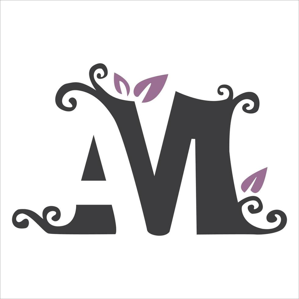 M letter logo design vector