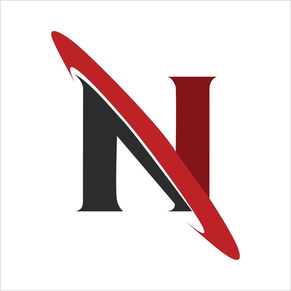 norte letra logo y vector Arte