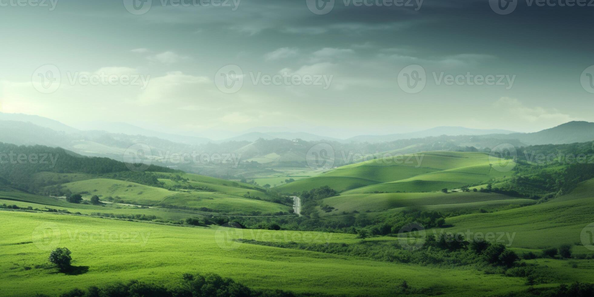 Breathtaking landscape copy space background. AI Generated photo