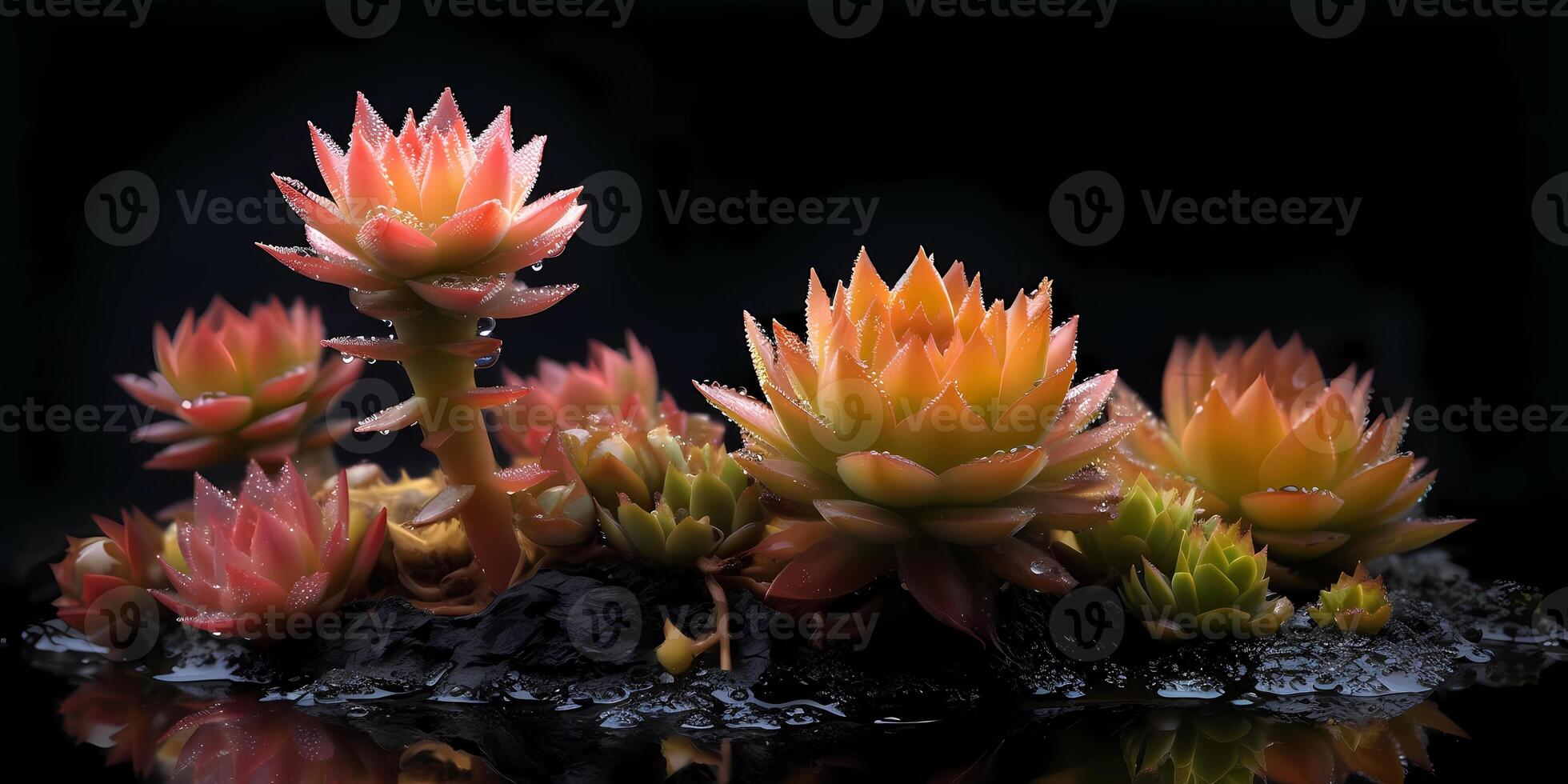 Cactus plant succulent blurred photo, copy space background, photo
