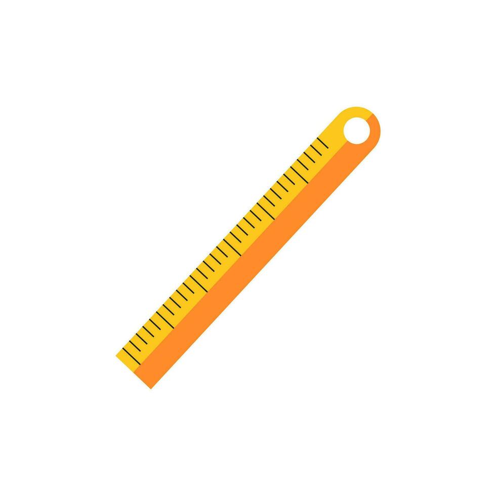 Ruler for School and Business isolated on white background. Vector Illustration