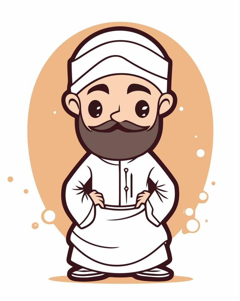 man wearing robe vector