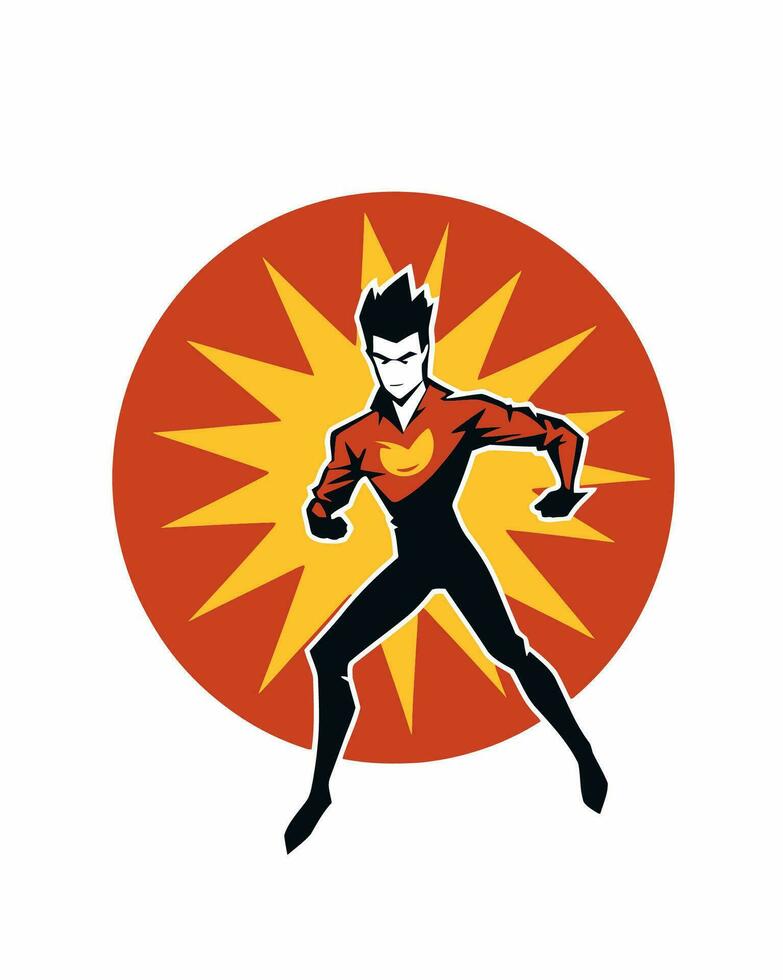 super hero logo vector