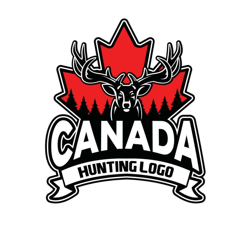 Canadá caza logo vector