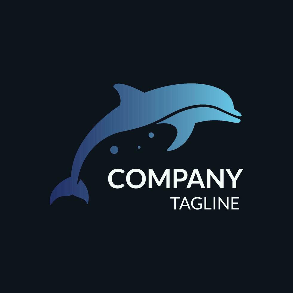 Blue Dolphin logo vector