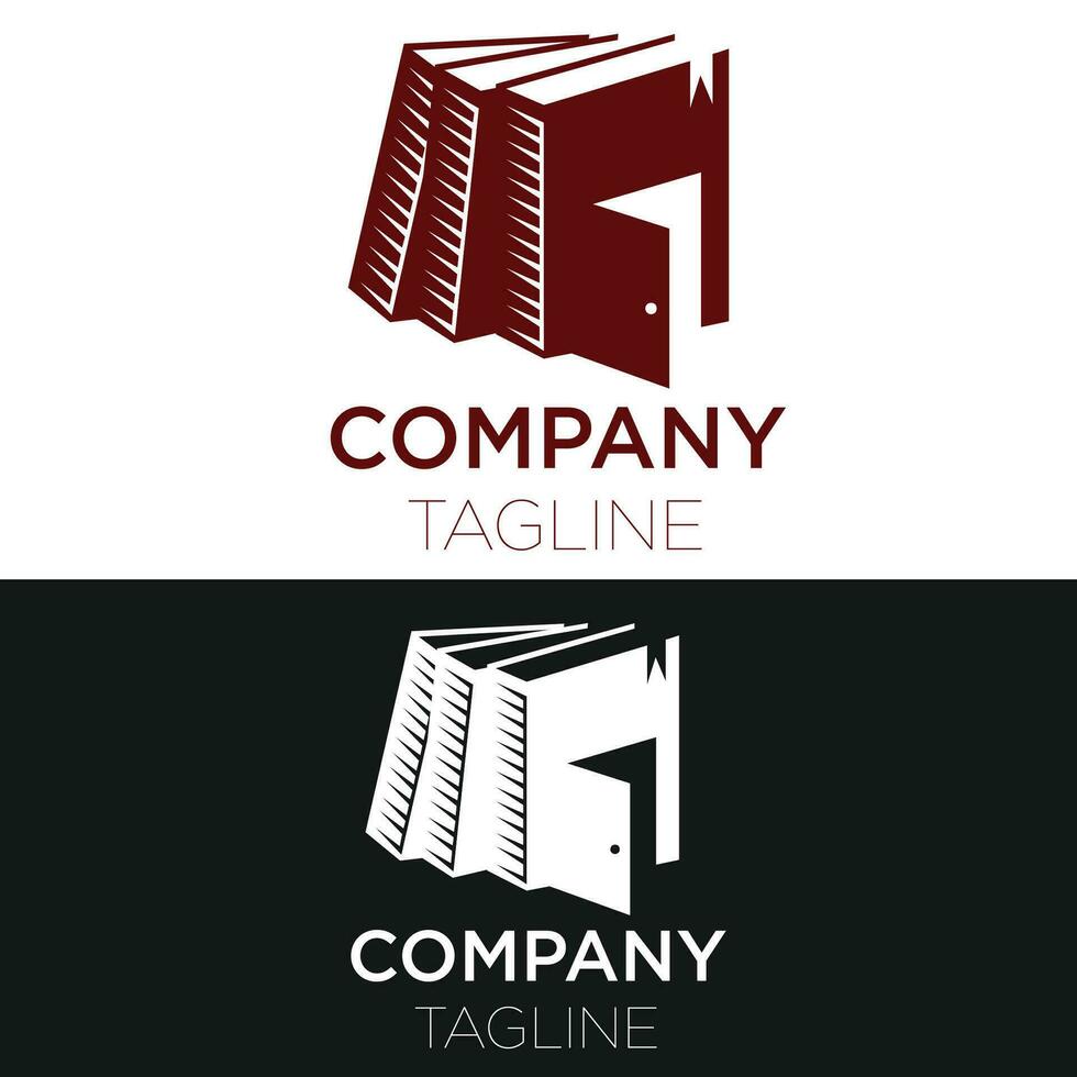 Book gallery logo vector