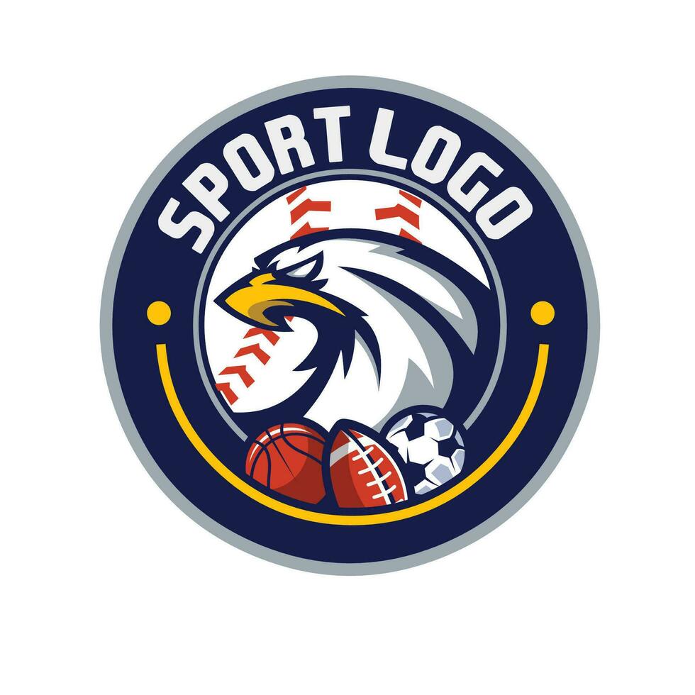 logotipo del deporte del águila vector