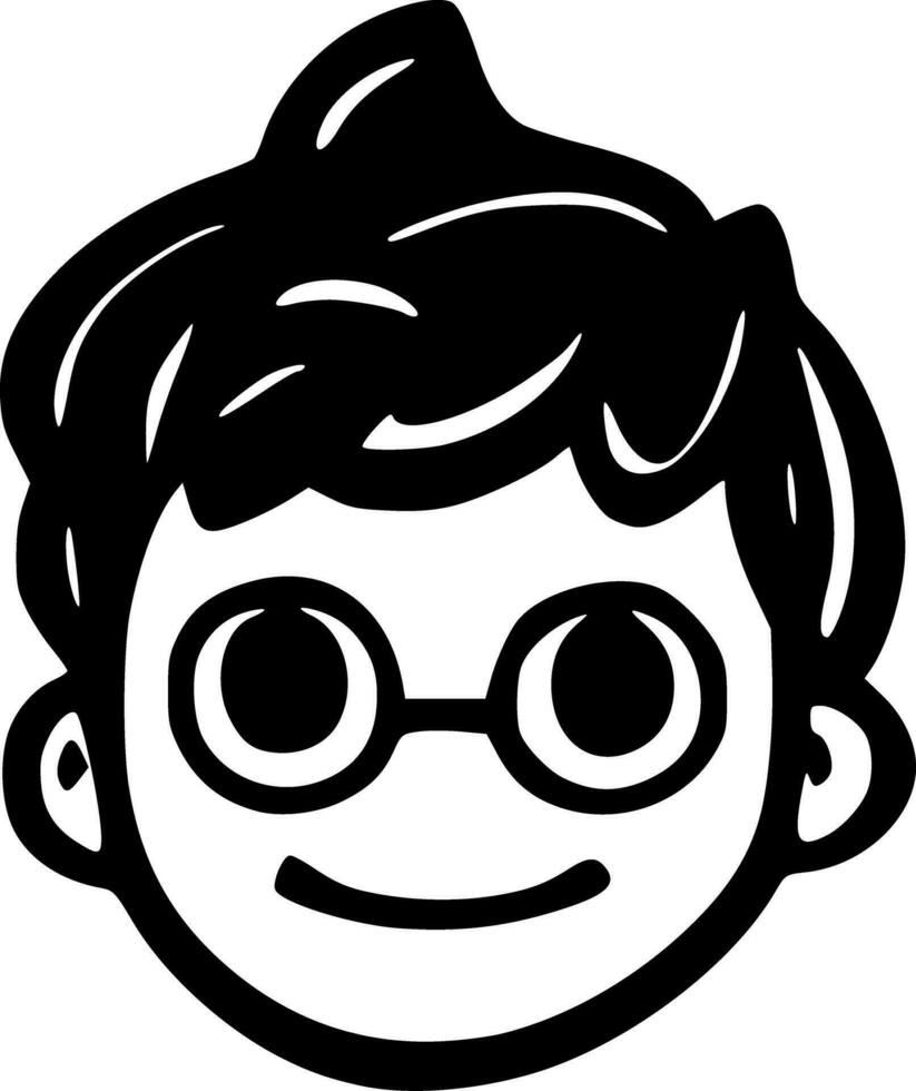 face man cartoon vector