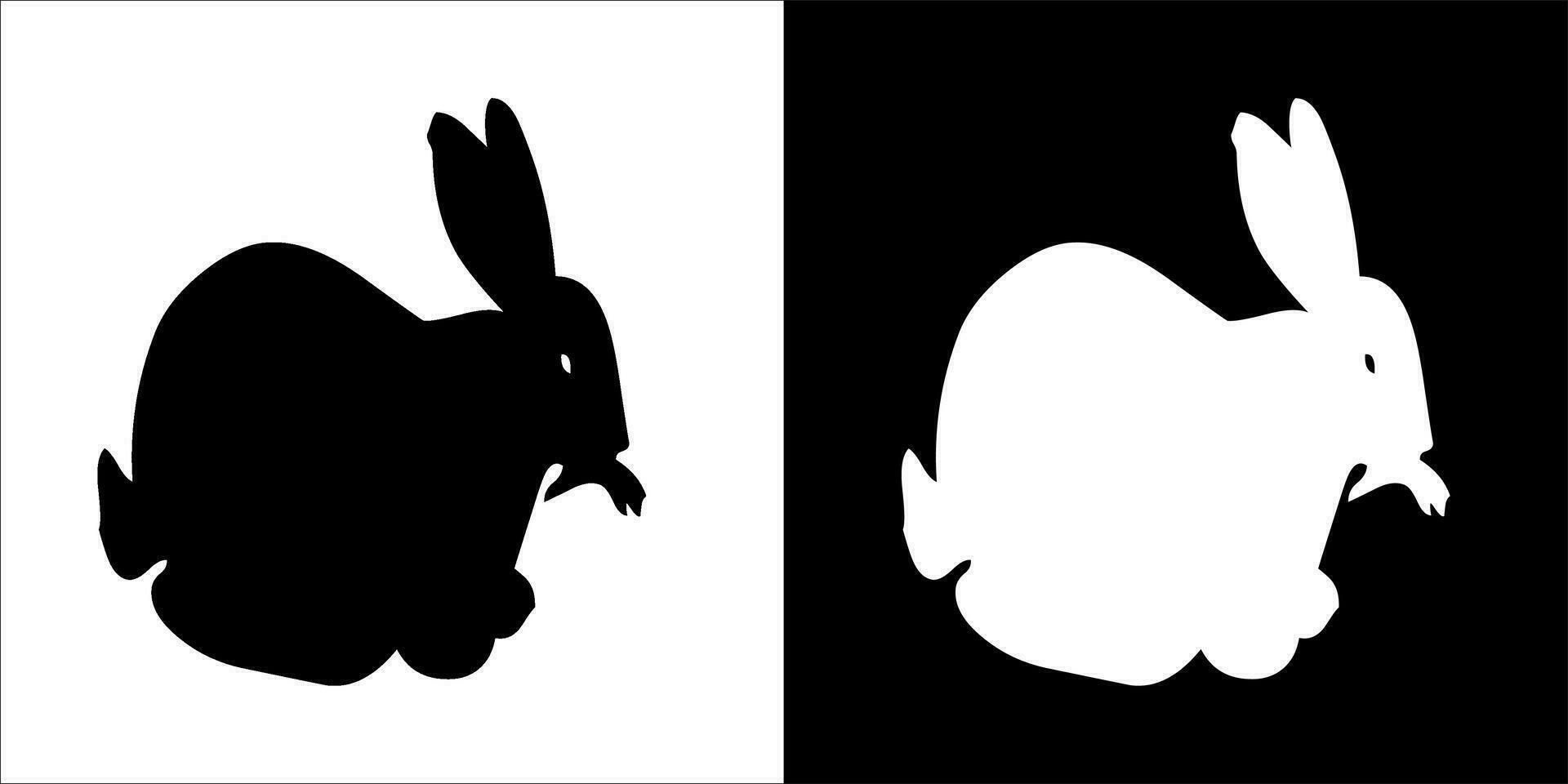 illustration, vector graphic of rabbit icon