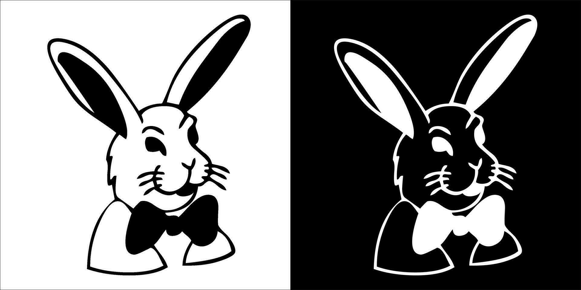 illustration, vector graphic of rabbit icon