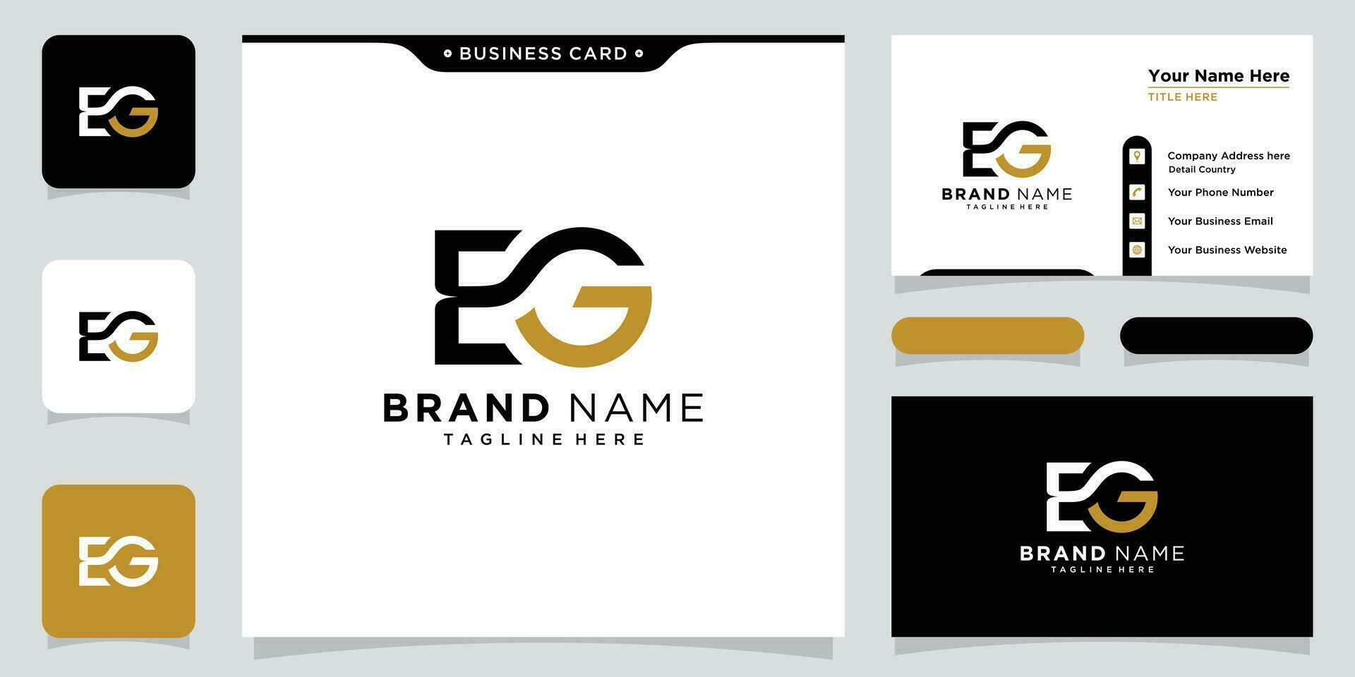 Initial Letter EG Logo Design Vector Illustration