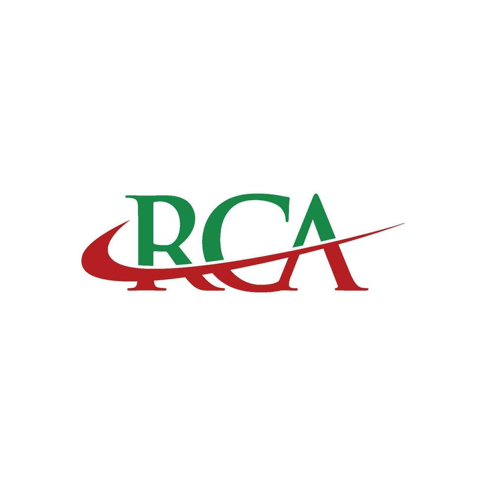 rca logo letra diseño vector