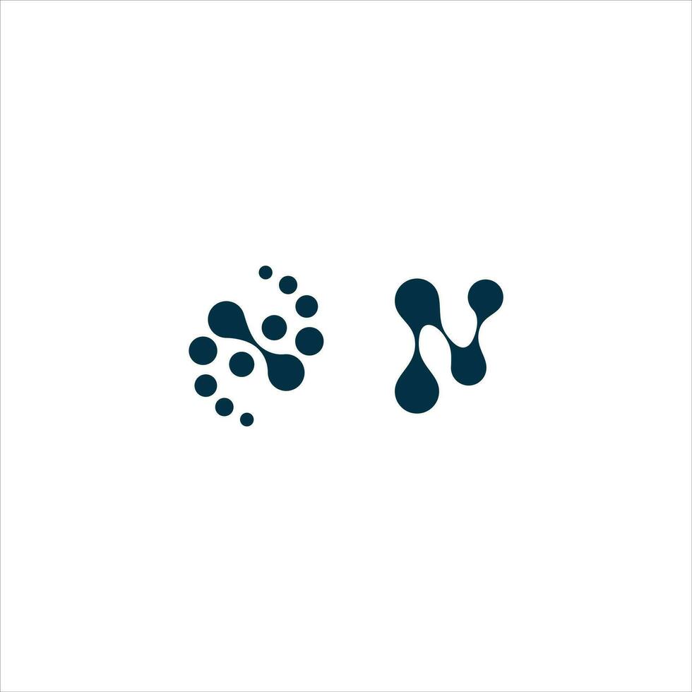 Molecule logo template vector icon