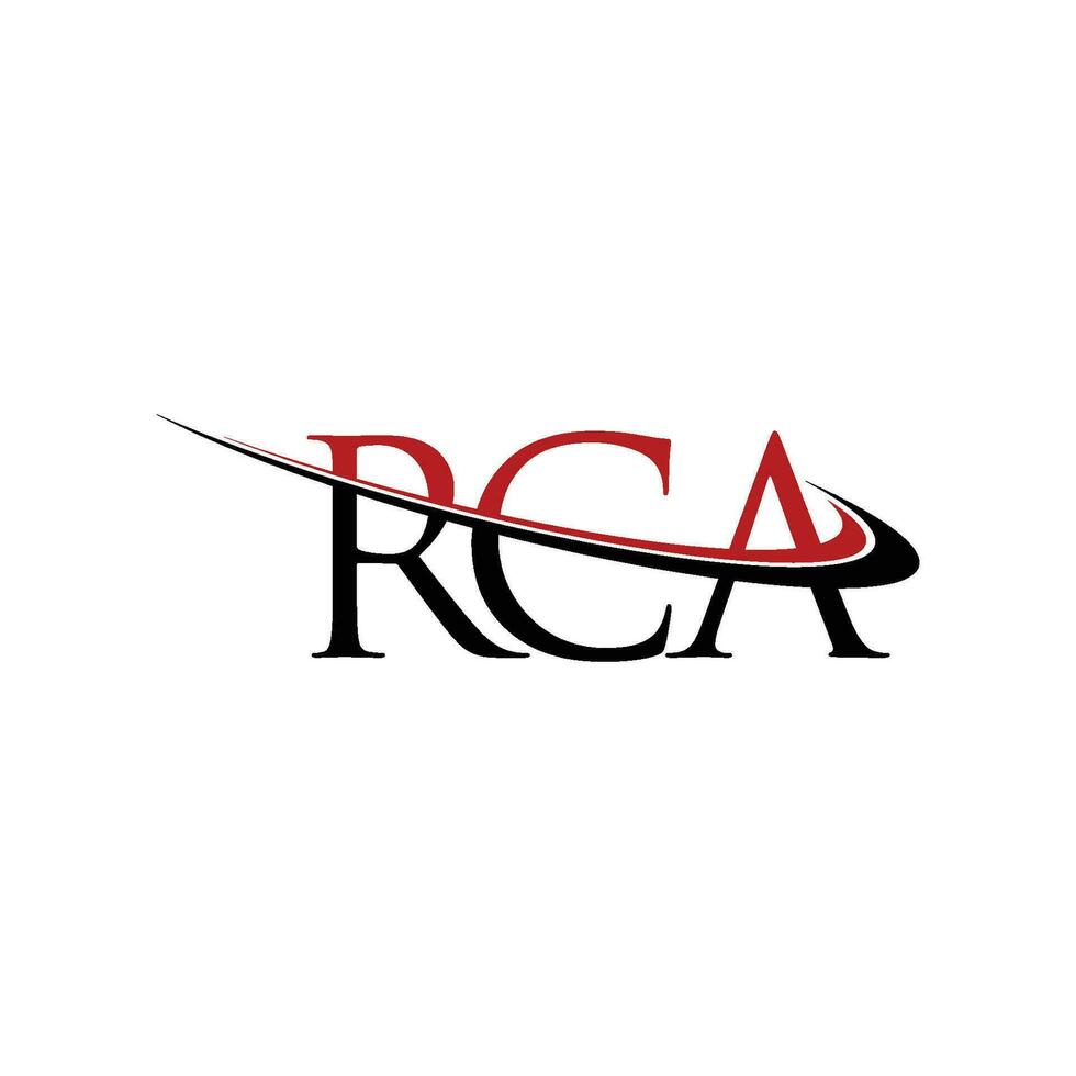 rca logo letra diseño vector