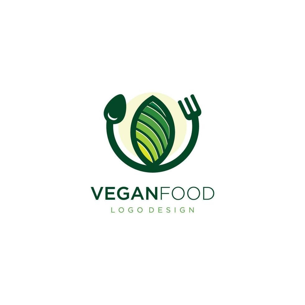 vegano comida restaurante logo vector modelo Arte
