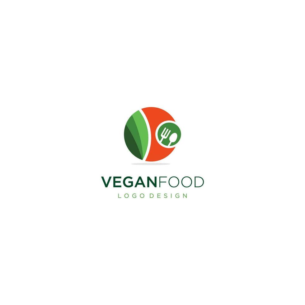 vegano comida restaurante logo vector modelo Arte