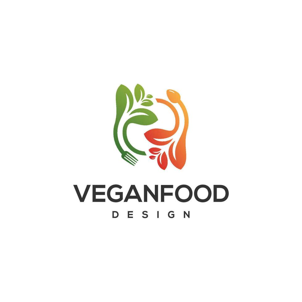 Healthy Organic eco vegetarian food Logo design vector template. Ecology Health eco Organic Logo fresh from farm vegetables Logotype concept icon art