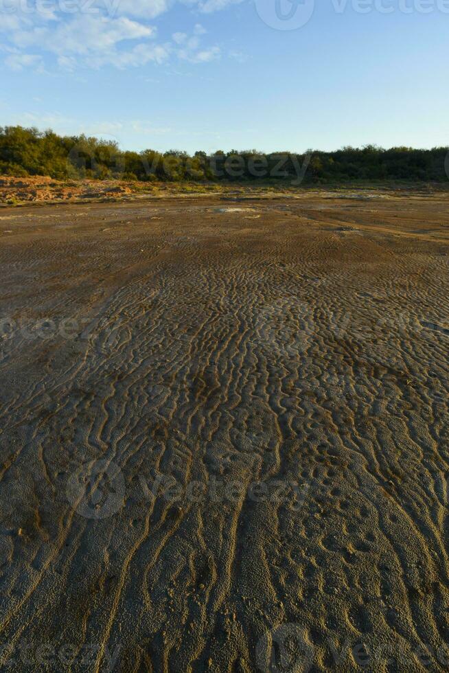 semi Desierto ambiente paisaje, la pampa provincia, Patagonia, argentina. foto