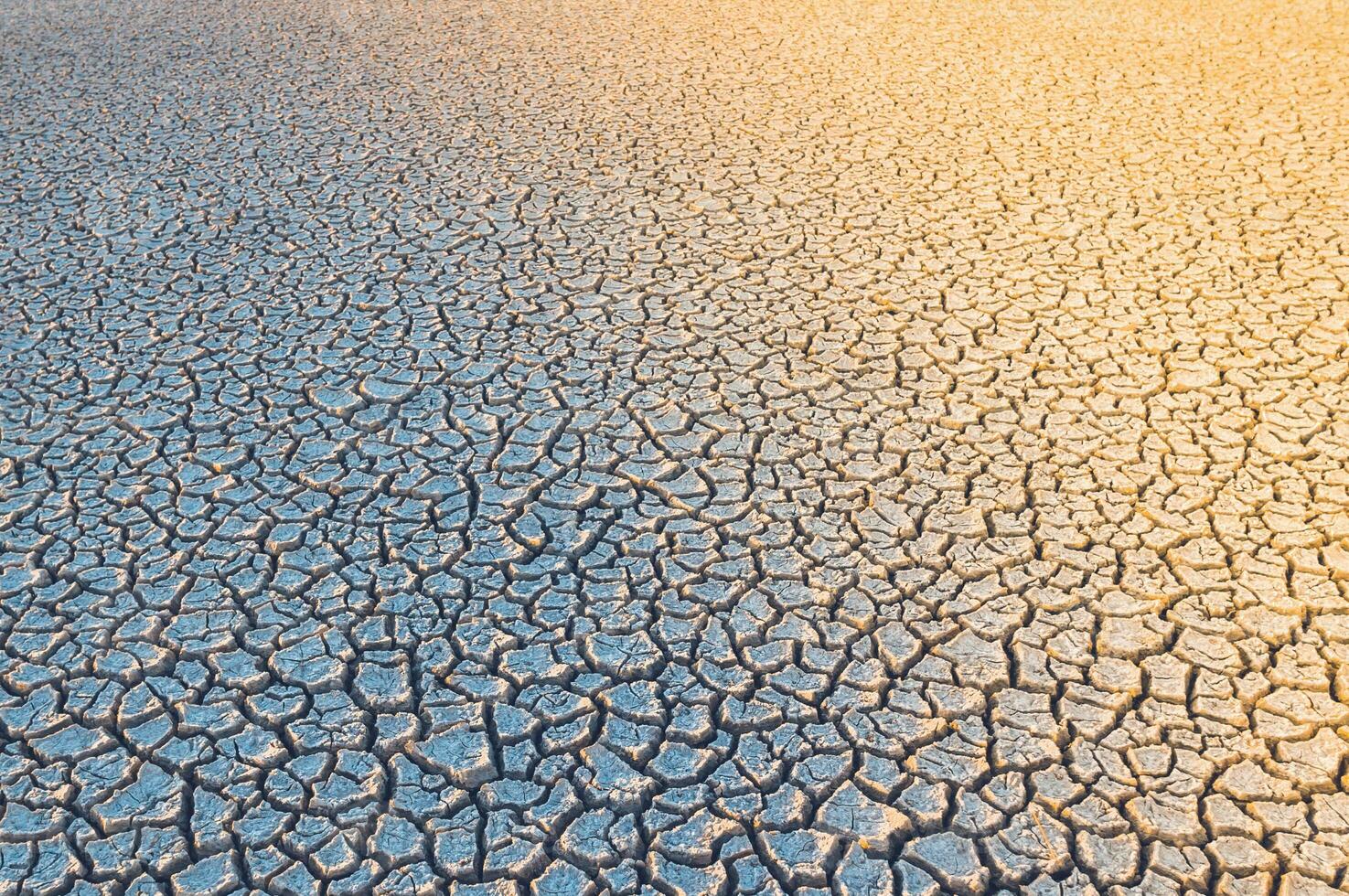Cracked earth, desertification process,abstract background photo