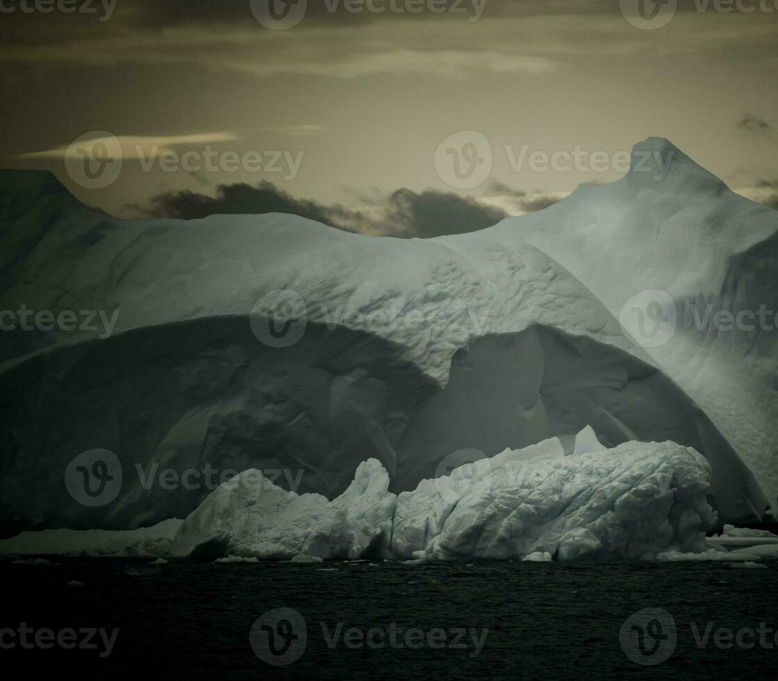 Wild frozen landscape, Antarctica photo