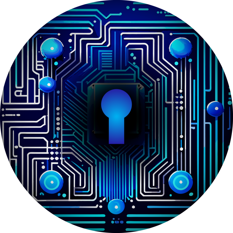 Modern Cybersecurity Technology Icon Pack png