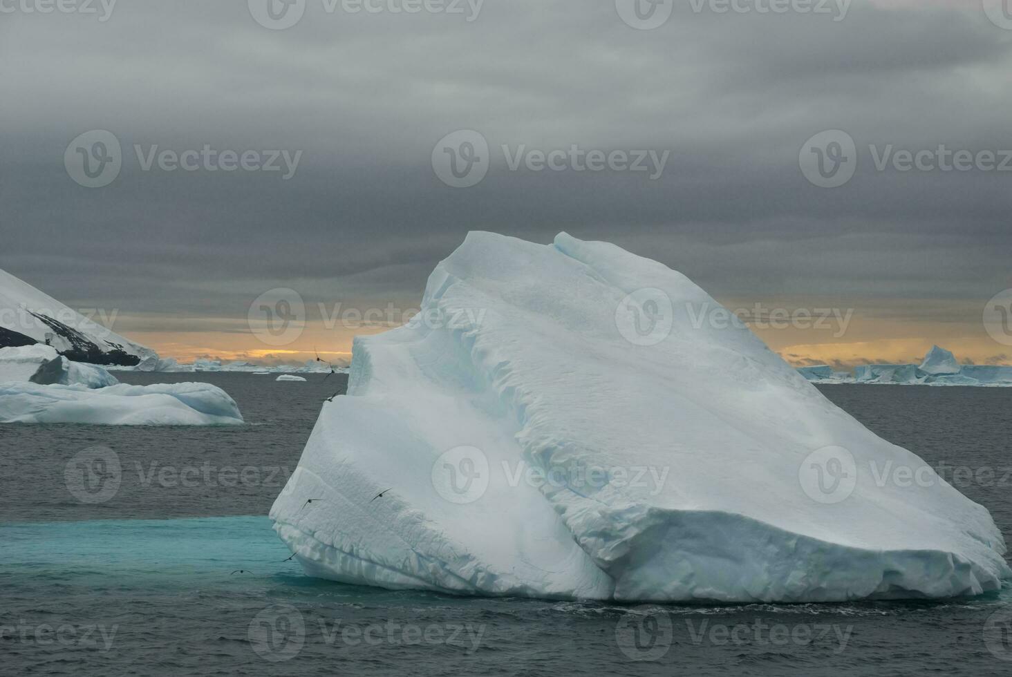 Wild frozen landscape, Antarctica photo