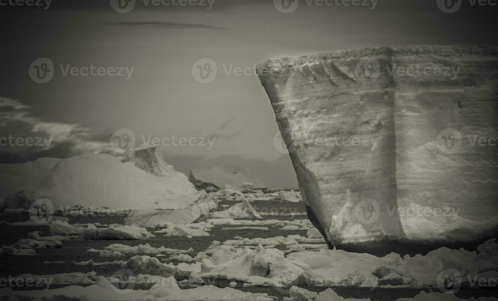 Wild frozen landscape, Antarctica photo