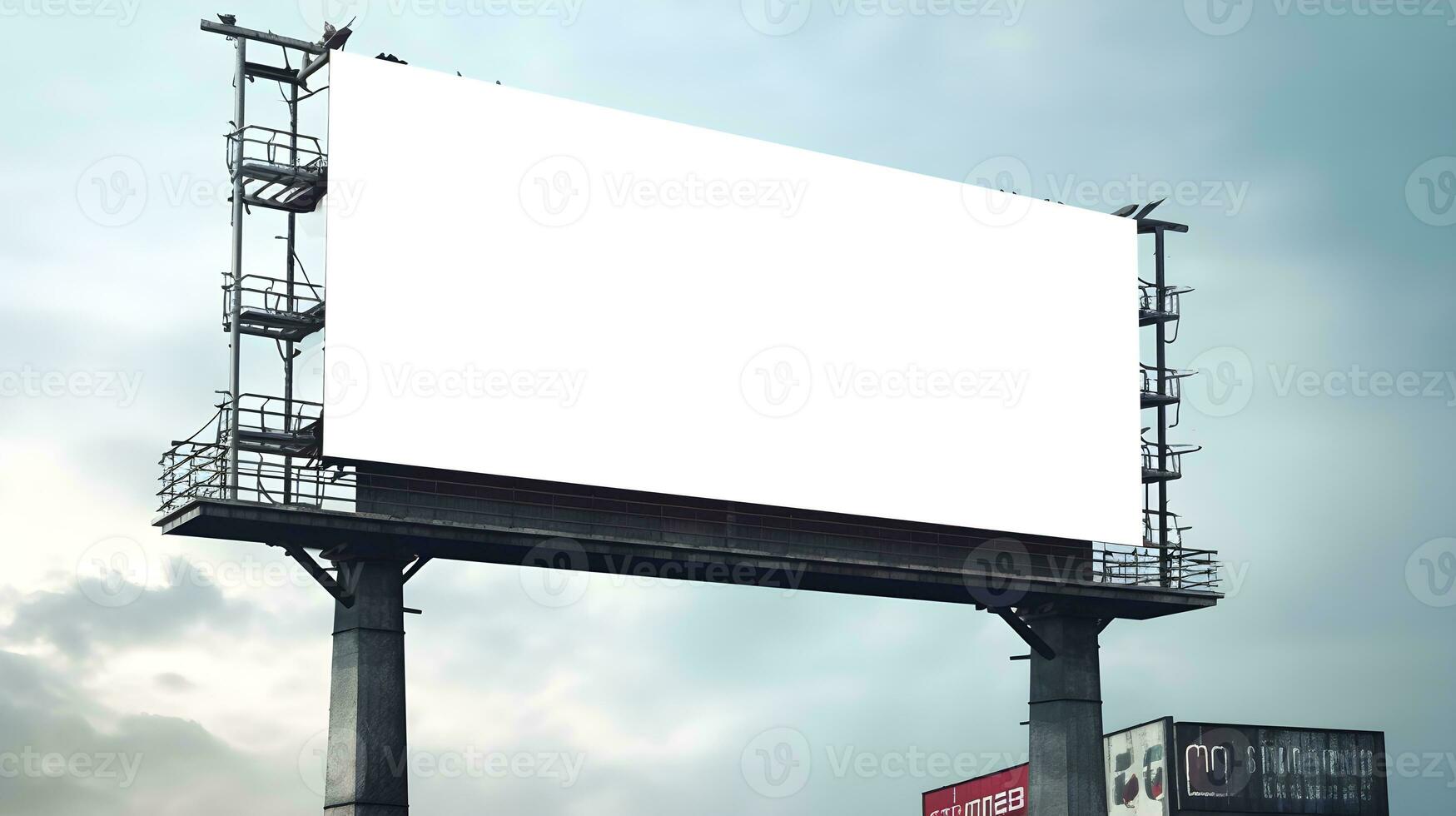 billboard blank for outdoor advertising, Generative AI photo