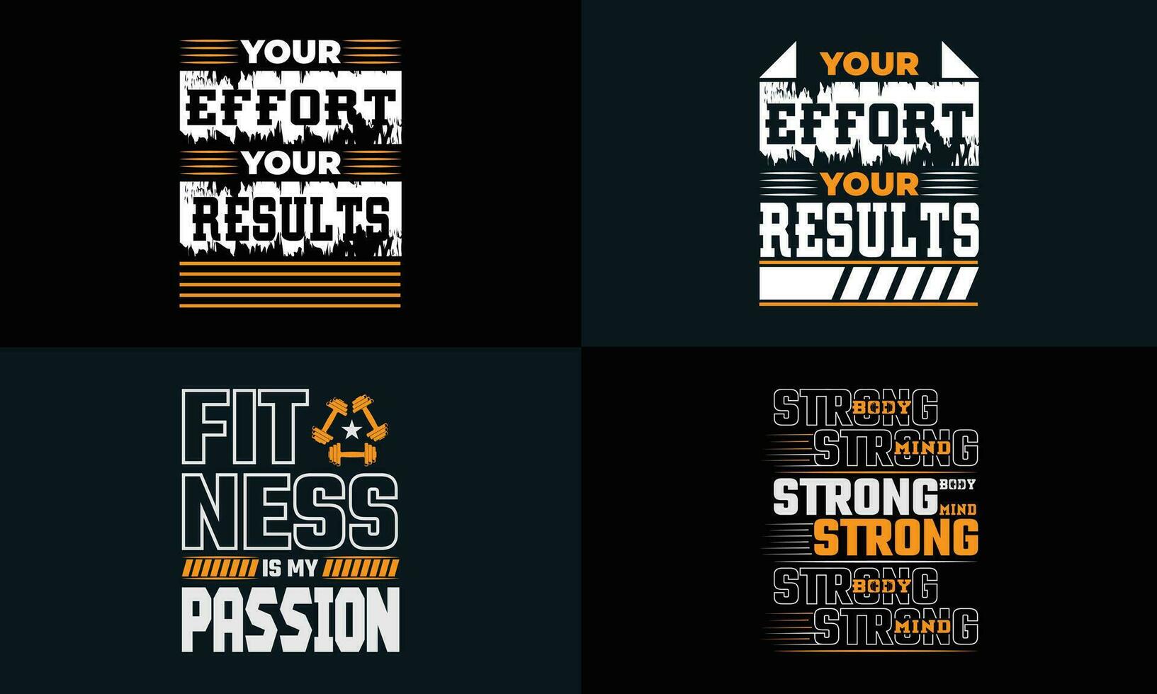 best  typography t shirt design for gym and fitness inspiration and motivation vector