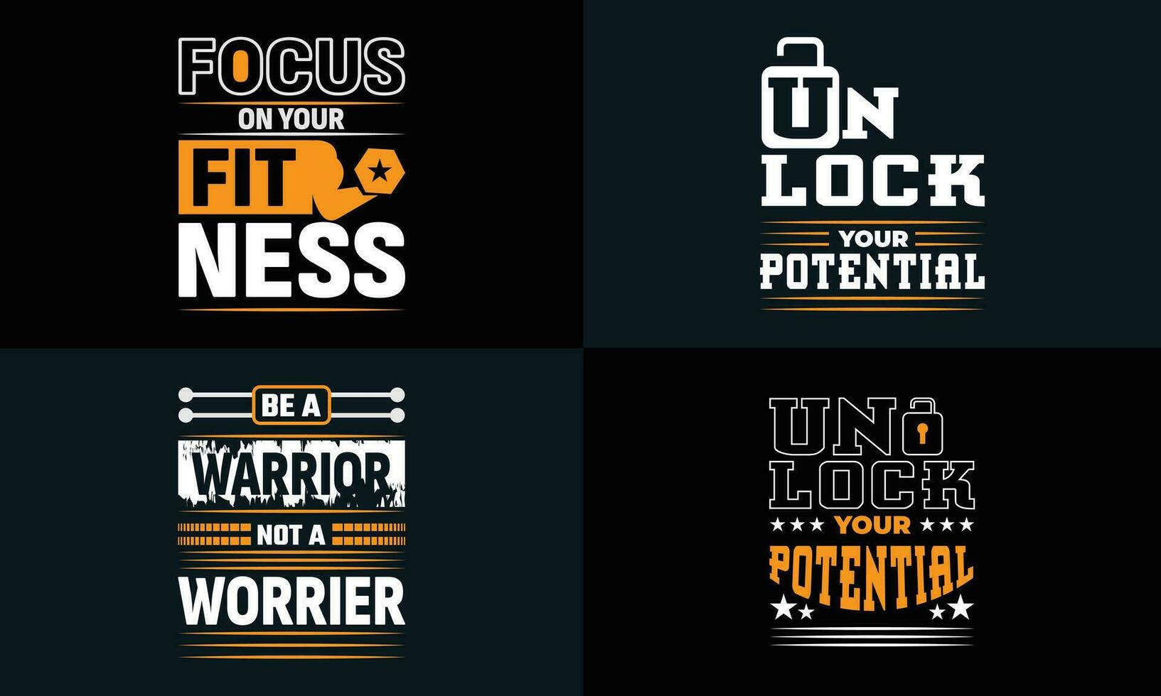 best  typography t shirt design for gym and fitness inspiration and motivation vector