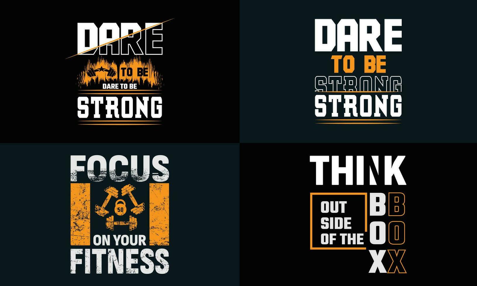 best  typography t shirt design for gym and fitness inspiration and motivation vector