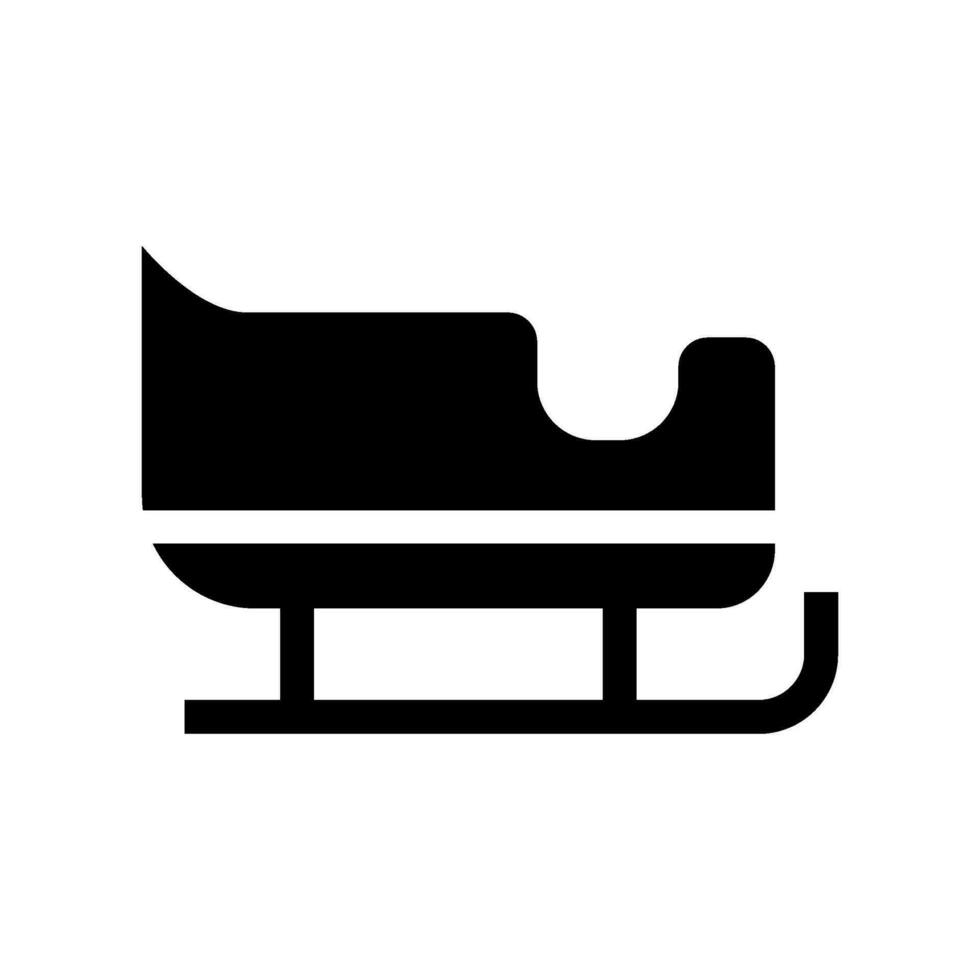 Sleigh Icon Vector Symbol Design Illustration