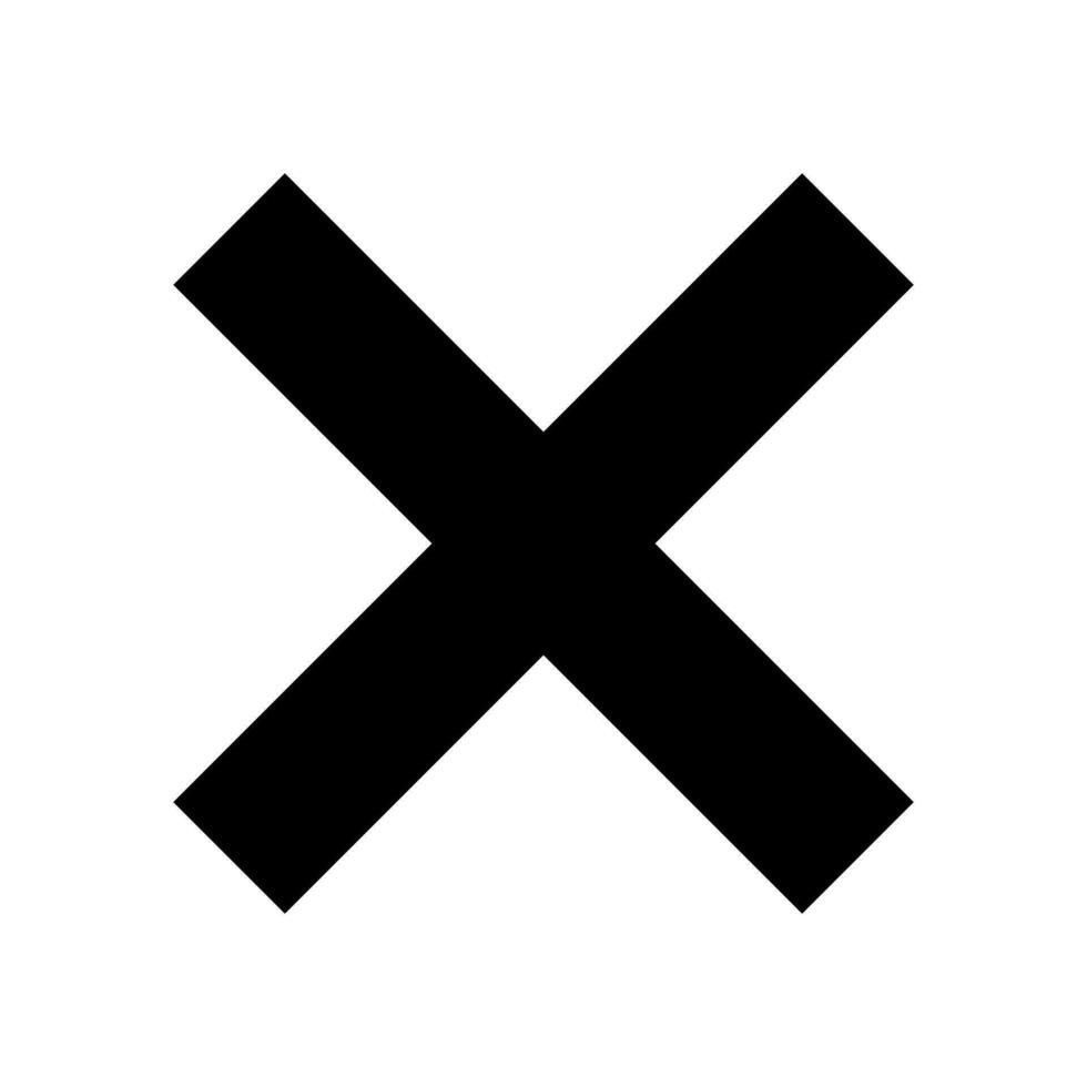 Delete Icon Vector Symbol Design Illustration