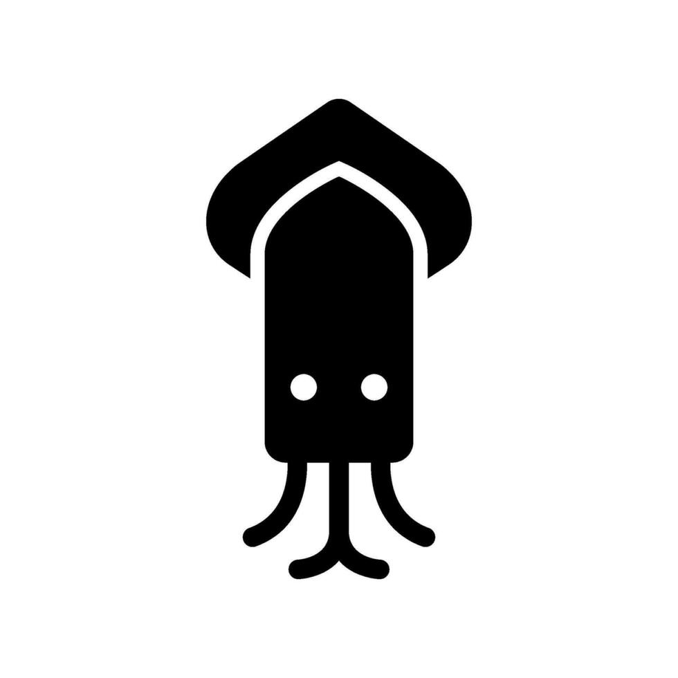 Squid Icon Vector Symbol Design Illustration