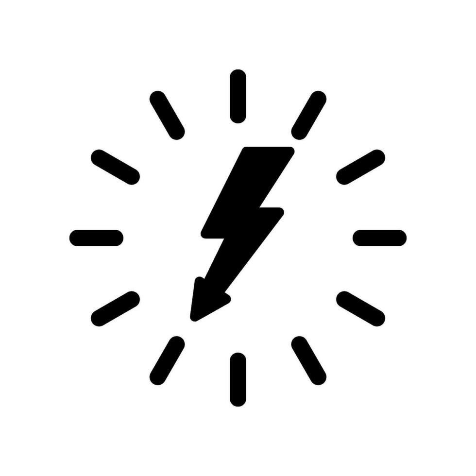 Electricity Icon Vector Symbol Design Illustration