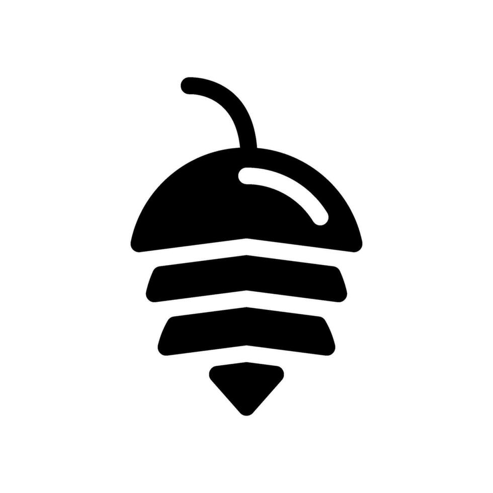 Pine Nut Icon Vector Symbol Design Illustration